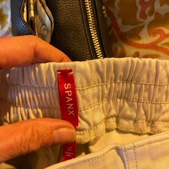 Spanx twill cargo joggers Elegant Cream Women's XL - Picture 6 of 6